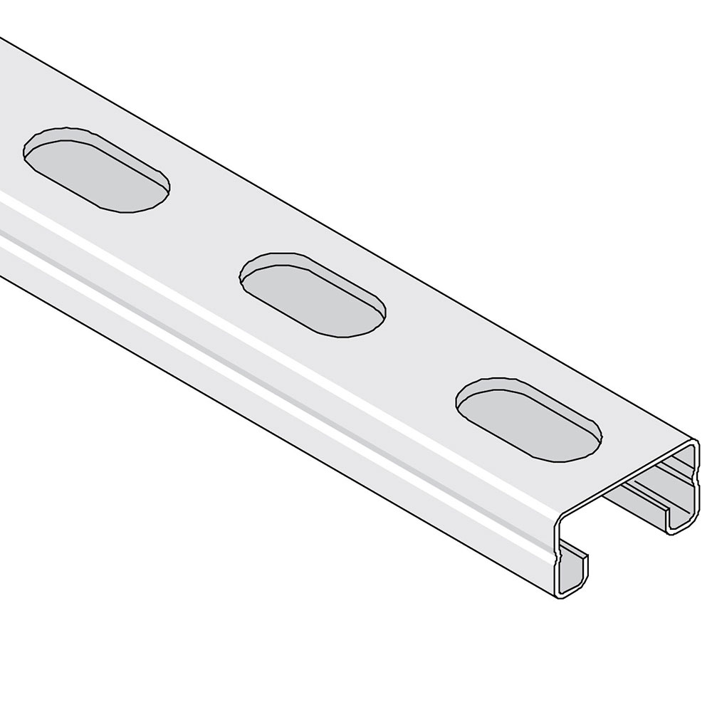 Unistrut P4000T 41 x 21mm Light Duty Slotted Channel | Metal ...