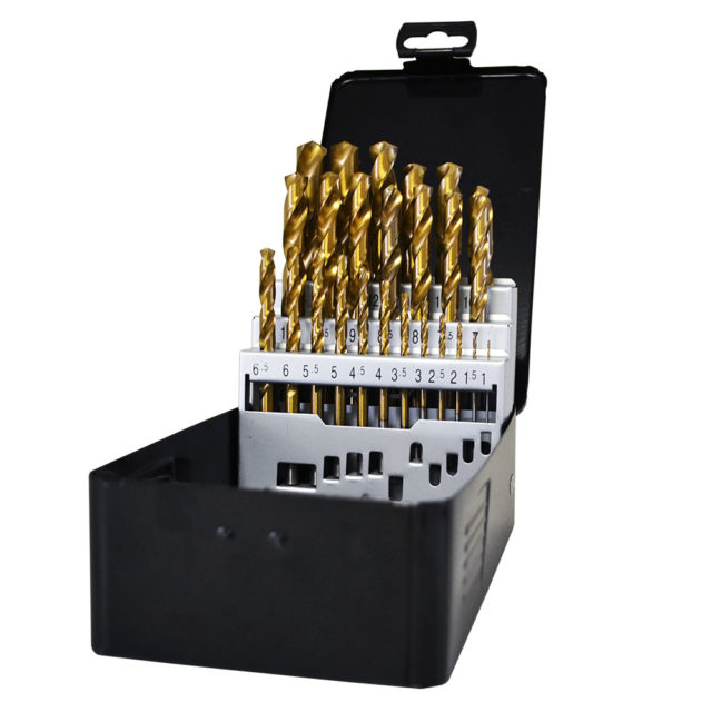 Maxitek Ground Flute 25pce HSS Drill Bit Set 1.0 - 13.0mm | Metal ...