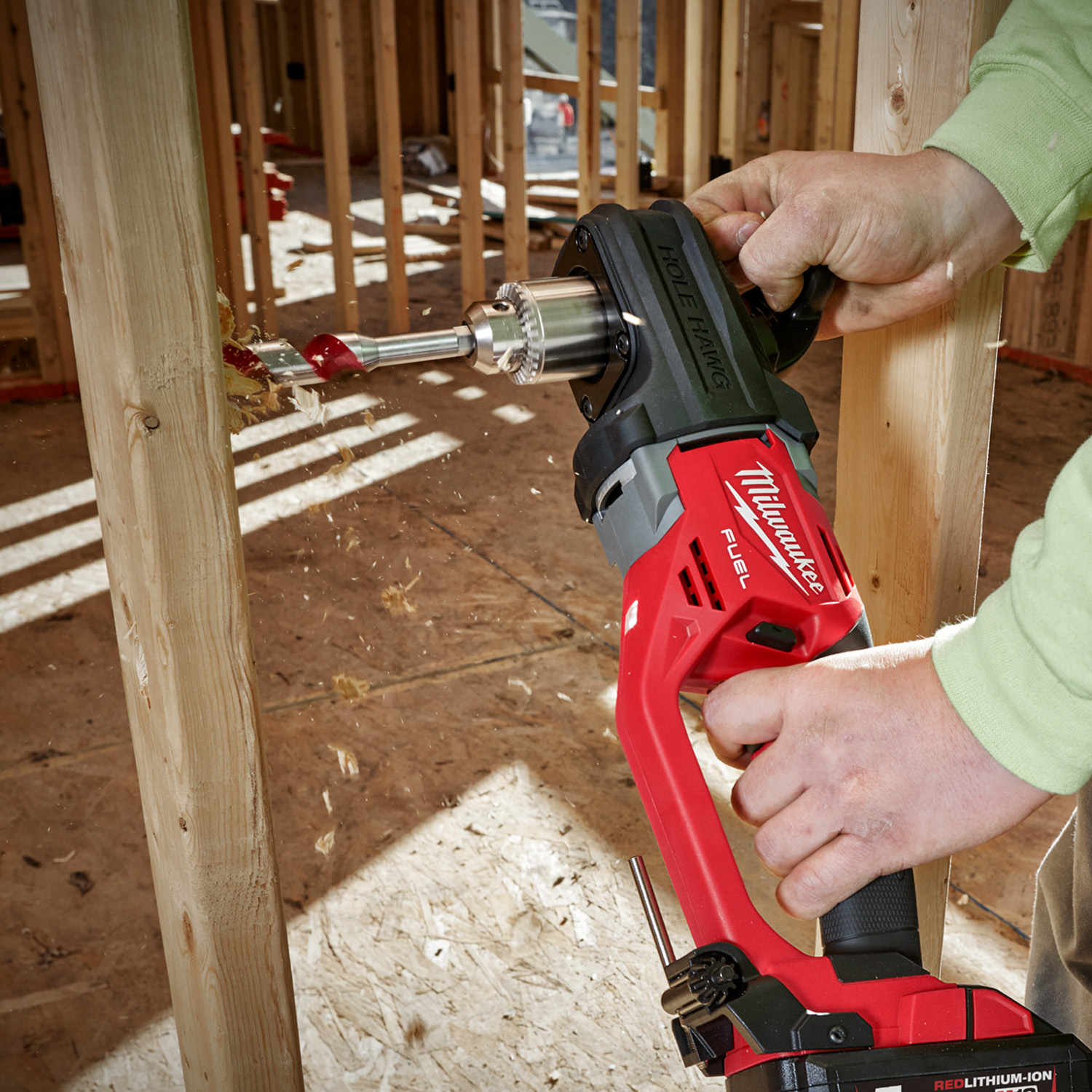 Milwaukee M18CRAD2 18V Hole Hawg Angle Drill c/w 2x5Ah Batts | Metal ...