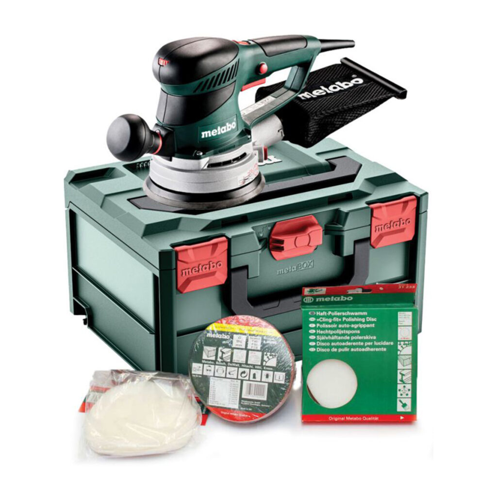 Metabo SXE450 TURBOTEC 150mm Random Orbital Disc Sander Kit | Metal ...