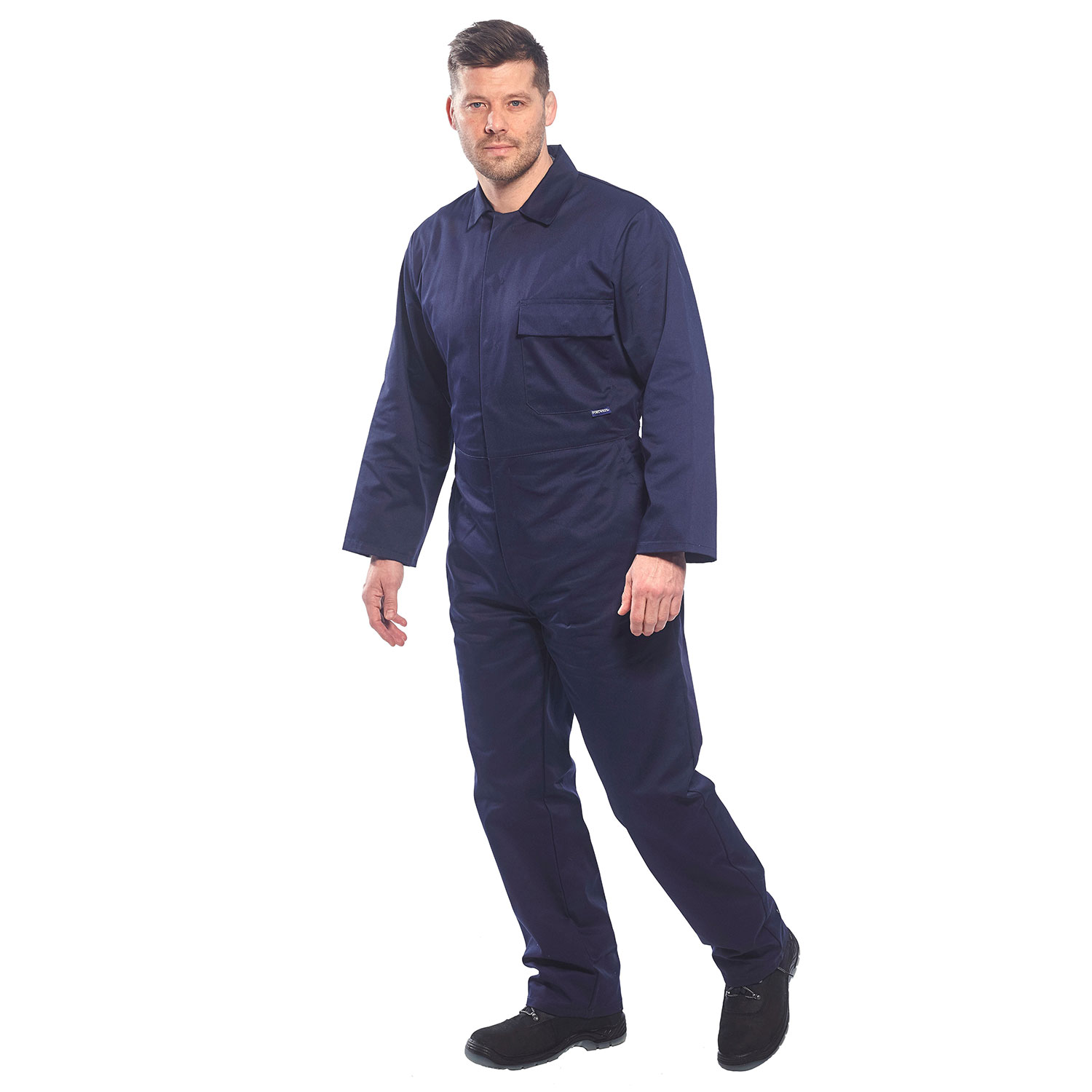 Portwest Navy Blue Polycotton Boiler Suit | Metal Fabrication Supplies