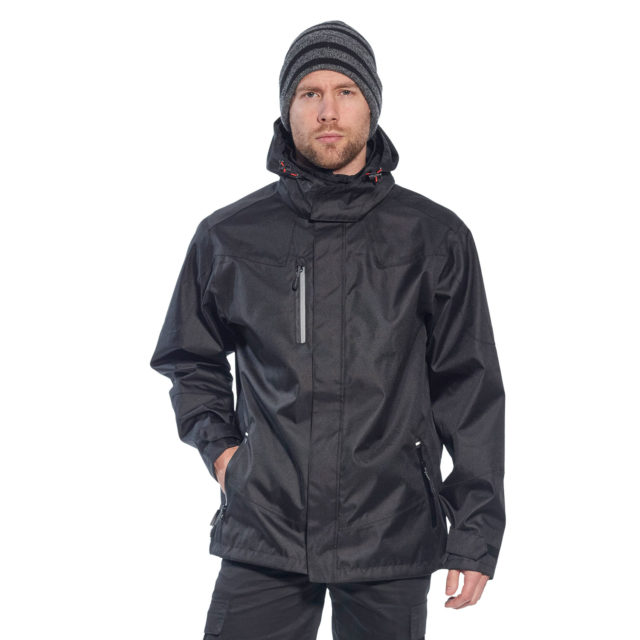 Portwest S555 Waterproof Outcoach Jacket - Black | Metal Fabrication ...