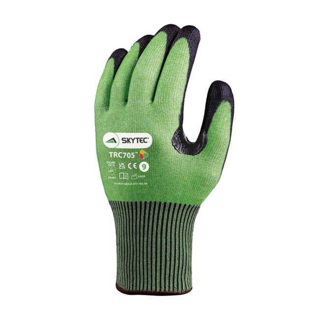 Skytec TRC705 Green Cut Level 5 PU Handling Gloves | Metal Fabrication ...